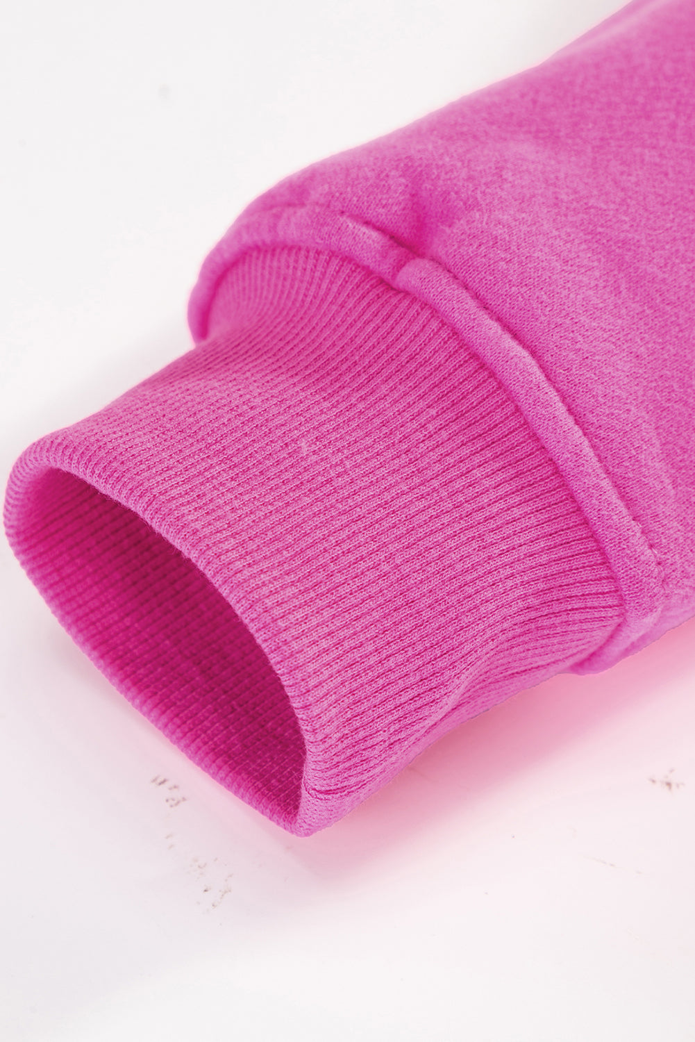 Sachet Pink Colorblock Ribbed Trim Sweatshirt