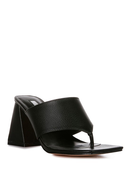 Muse Me Block Heel Slip On Thong Sandals