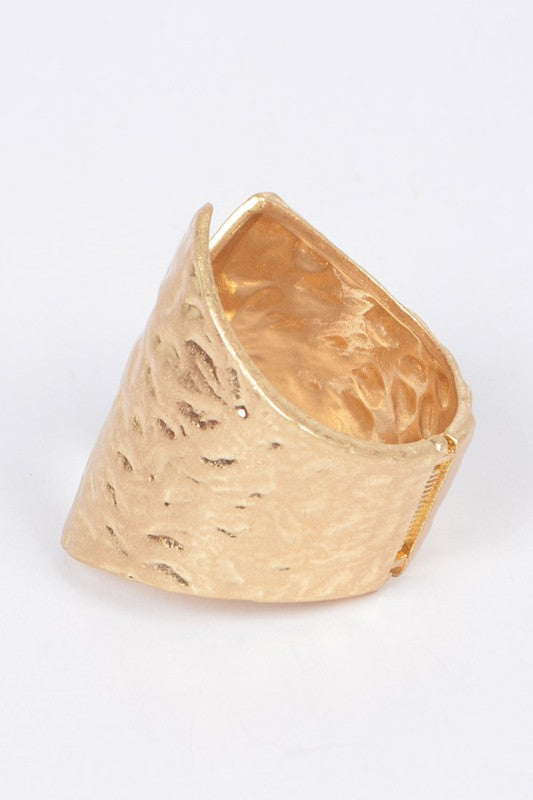 Hammered Statement Bangle