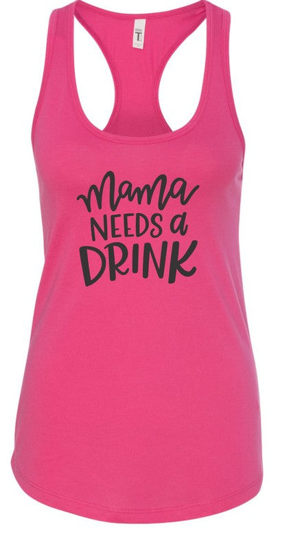 Mama Needs a Drink Summer Graphic Tank