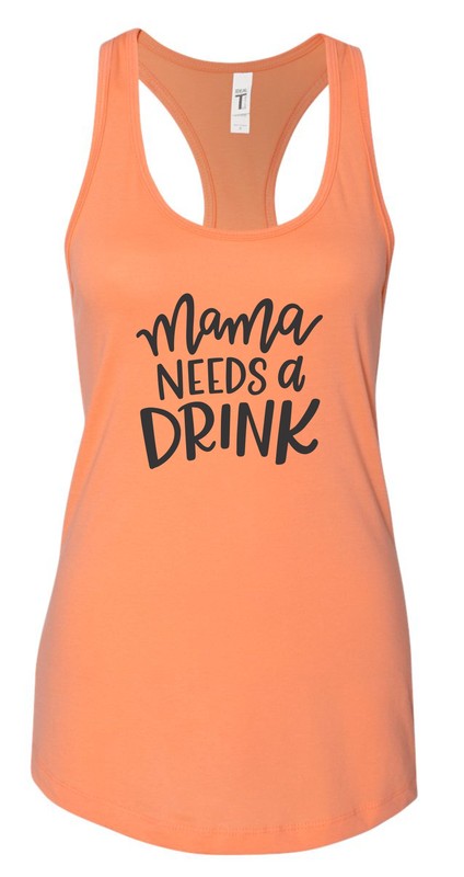 Mama Needs a Drink Summer Graphic Tank