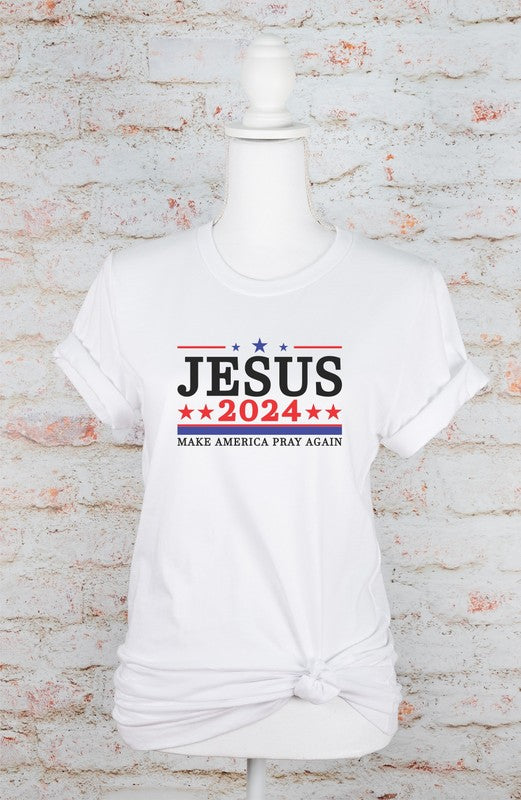 Jesus 2024 Make America Pray Softstyle Graphic