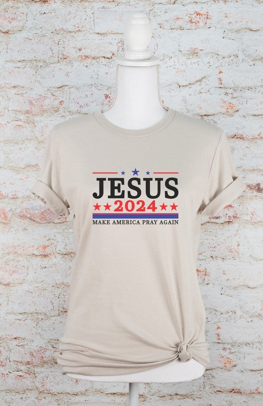 Jesus 2024 Make America Pray Softstyle Graphic