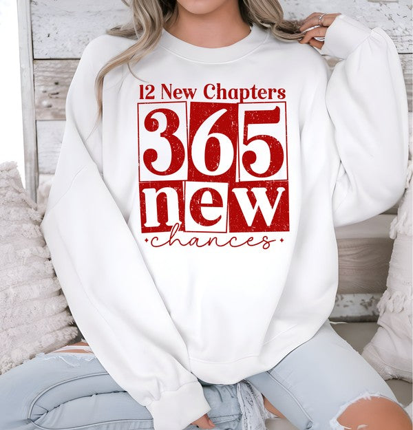 Red 12 New Chapters 365 New Crew Sweatshirt