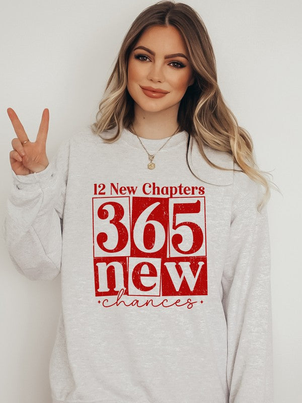 Red 12 New Chapters 365 New Crew Sweatshirt