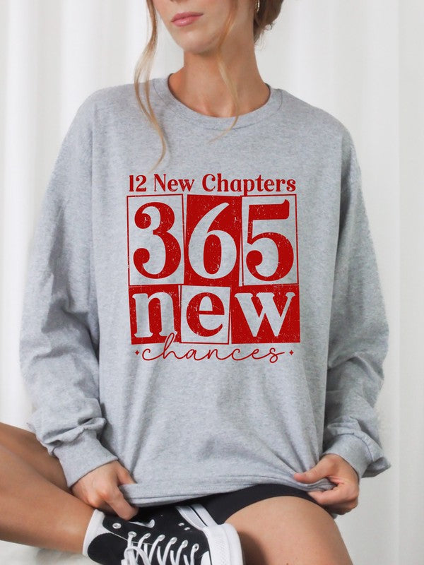 Red 12 New Chapters 365 New Crew Sweatshirt