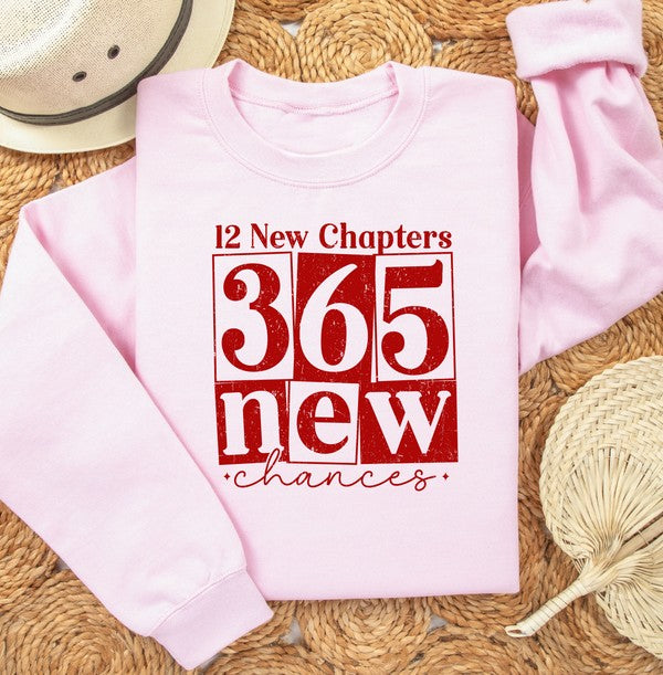 Red 12 New Chapters 365 New Crew Sweatshirt