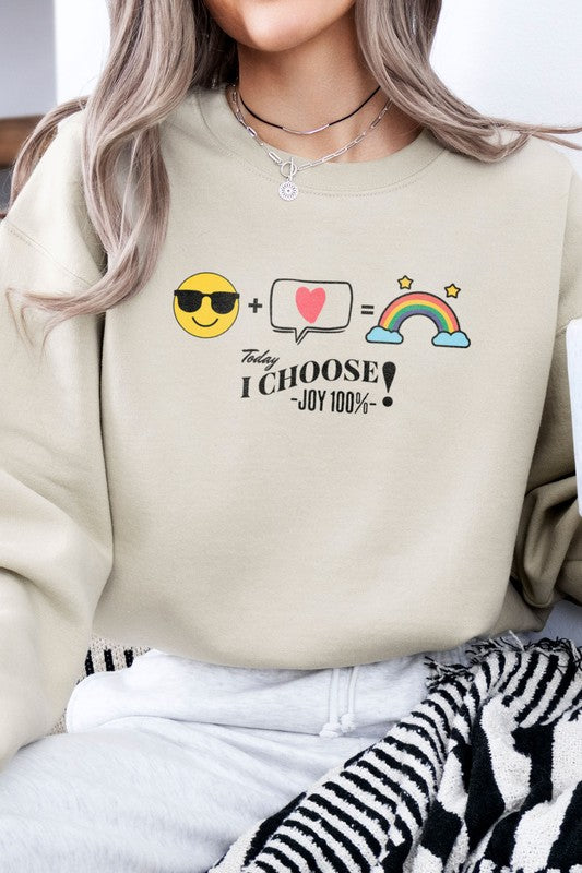 Valentine Vibes Fleece Graphic Sweatshirt