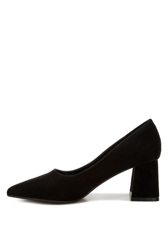 Malai Block Heel Pumps