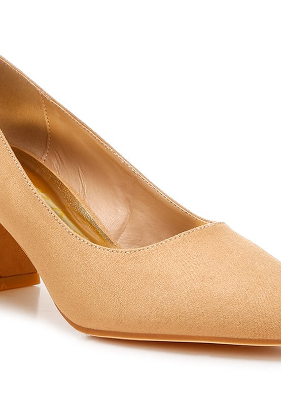 Malai Block Heel Pumps