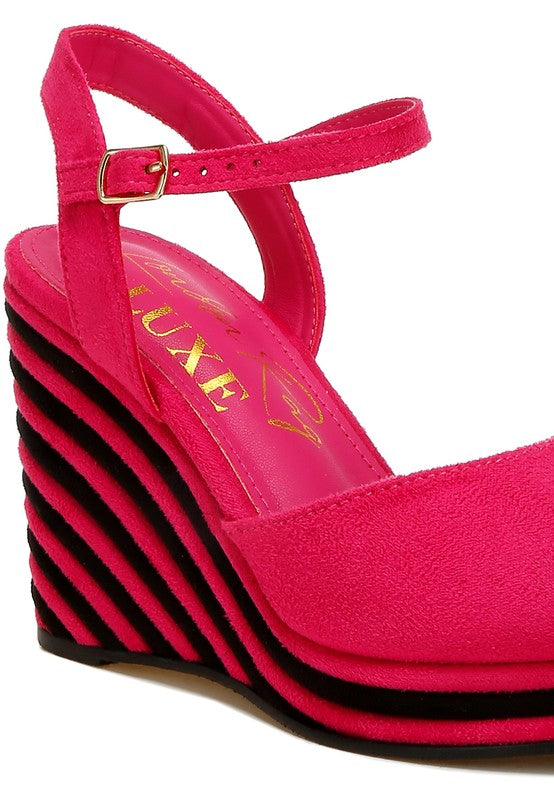 Manifest Dual Tone Wedge Sandals